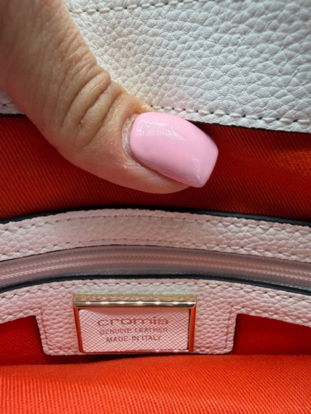 CROMIA LEATHER HANDBAG - Picture 11 of 14